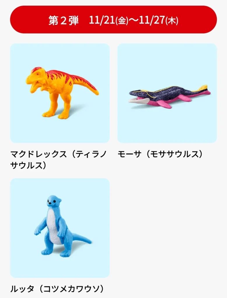 第2弾アニア・アニマルアドベンチャー3種類