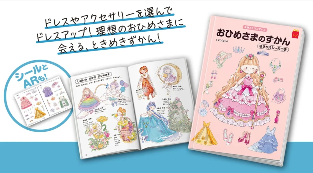 ミニ図鑑「学研のえほんずかん　おひめさまのずかん　きせかえシールつき」